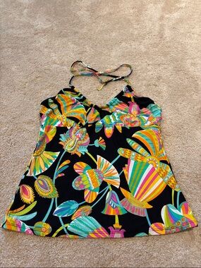 Trina Turk Tankini Very Gently Used Swim Top Size 12